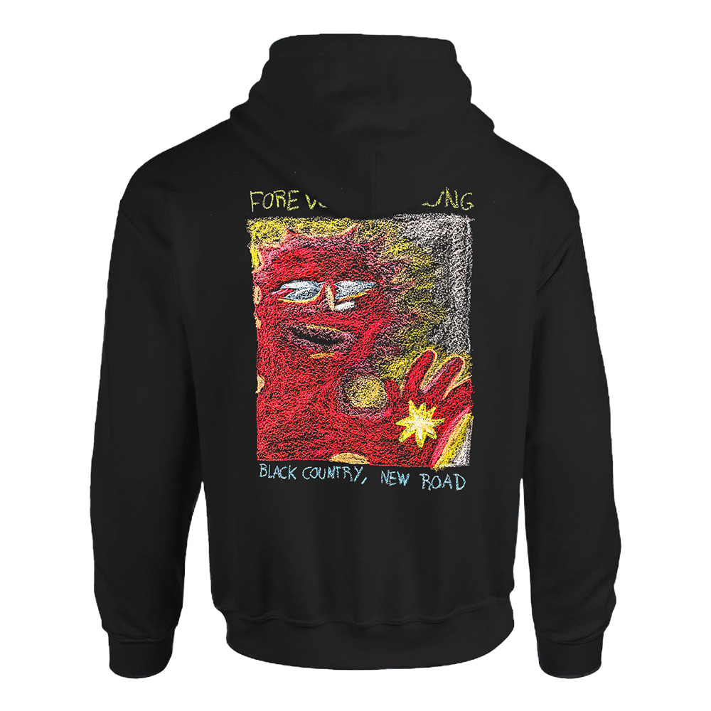 FOREVER HOWLONG BLACK HOODIE