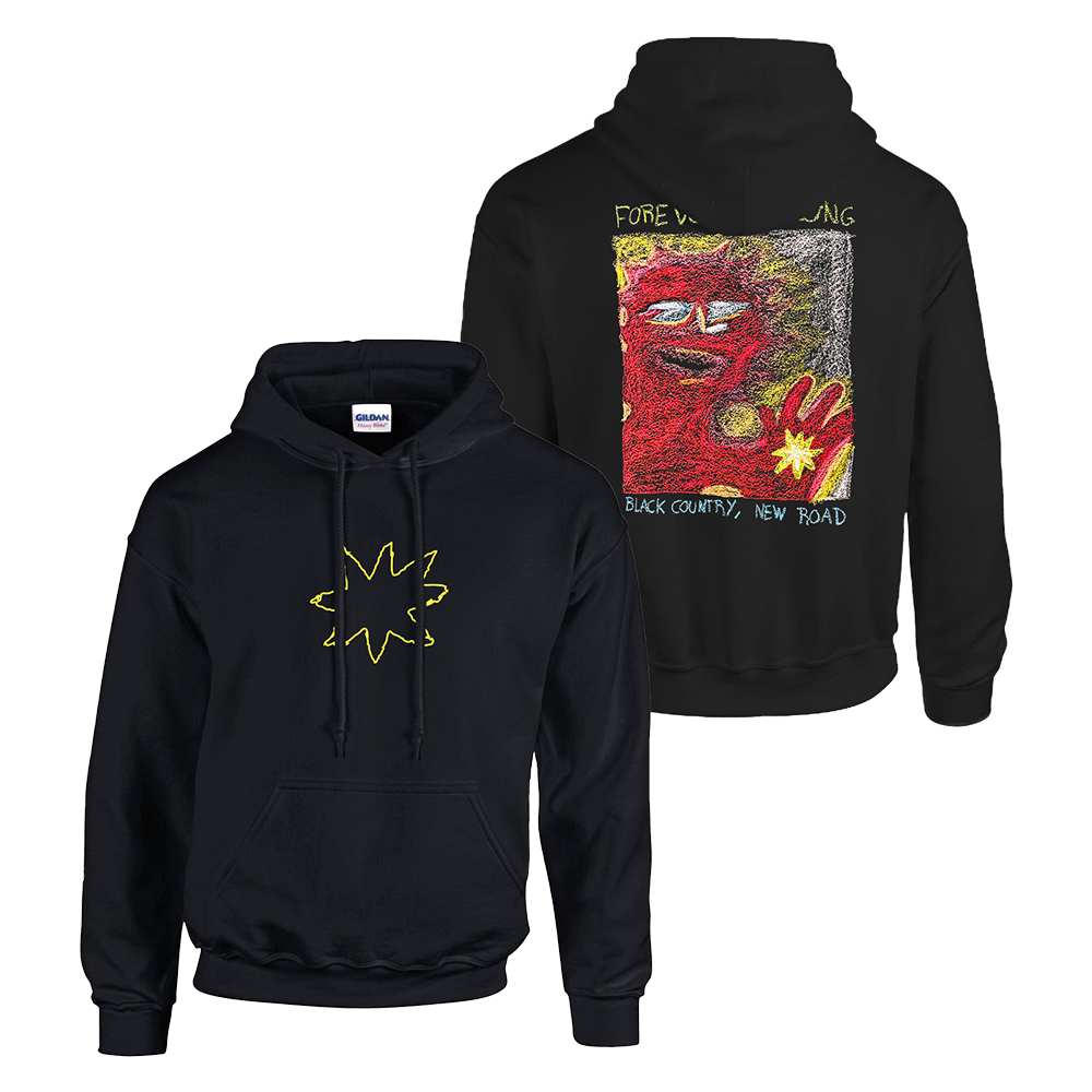 FOREVER HOWLONG BLACK HOODIE